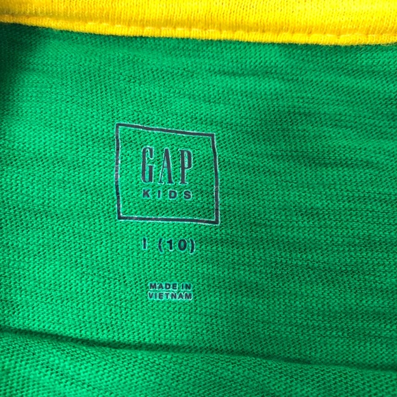 Boys L (10) Green GAP Short Sleeve Tee - Picture 3 of 3